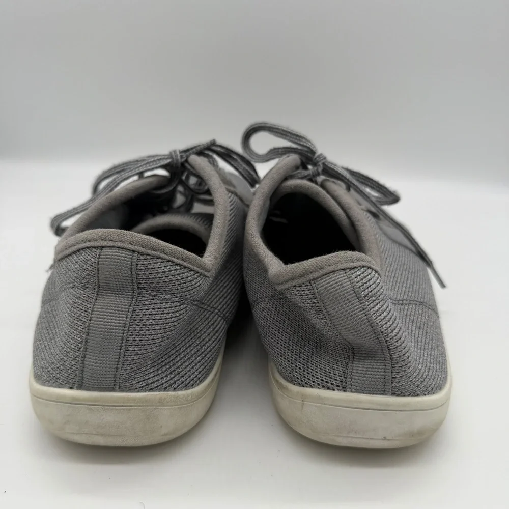 Whitin Mens Barefoot Minimalist Sneakers Gray Mesh Lace Up Low Top Shoes Size 45